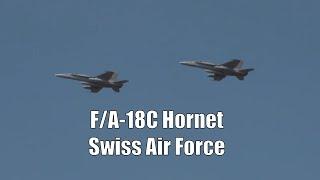 F/A-18C Hornet Pair Doing A Lovely Flyby - Swiss Air Force - Turku 2023