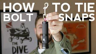 How to Tie Bolt Snaps | Quick Scuba Tips