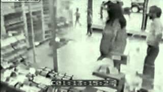 Thresher's Off License fire CCTV