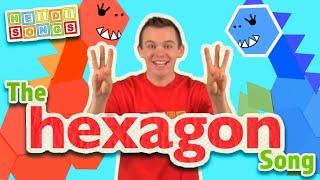 The HEXAGON Song | Sing & Spell Shapes