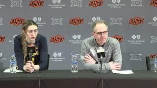 WVU Women's Basketball Mark Kellogg Kylee Blacksten Oklahoma State Postgame 1/11/25