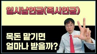 일시납연금(즉시연금)목돈 맡기면 매월 얼마나 받을까?(1)예진아빠의 착한보험