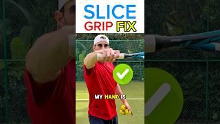 How to Hit a Tennis Backhand Slice (Quick Grip Fix) #tennis #backhand #slice #tennistechnique