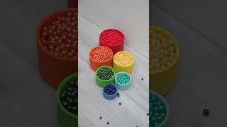 Oddly Satisfying Reverse video Colored Beads and Balls