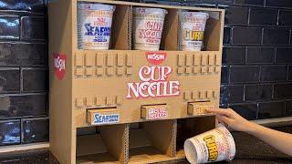 How to Make a Cup Noodle Vending Machine from Cardboard