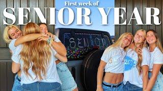 FIRST WEEK OF SENIOR YEAR!! || last first day of school...