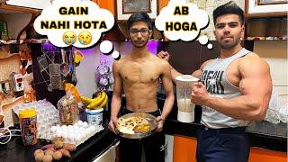 SKINNY BEGINNER GAINING DIET| FULL DAY AISE HOGA 100% GAIN