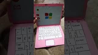 DIY! laptop  cardboard crafts #ytshorts #youtube