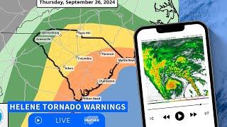 Tracking Helene's impacts in the Carolinas: Tornado warning coverage and more