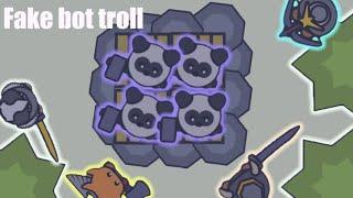 Moomoo.io: fake bot troll + some decent fights