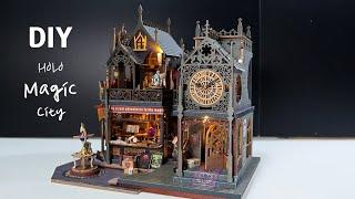 DIY Miniature Dollhouse Kit l HOLO Magic City l 홀로 매직 시티 ㅣHalloween미니어처 miniature 쉽게 만들기