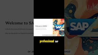 Welcome to SAPify! Learn SAP & Boost Your Career!  #Shorts #LearnSAP #SAPTraining"