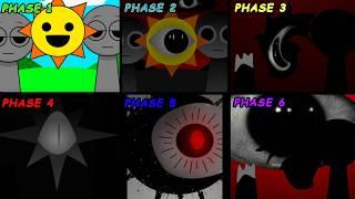 Phase 1 VS Phase 2 VS Phase 3 VS Phase 4 VS Phase 5 VS Phase 6 in Incredibox Sprunki