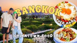 Bangkok Vlog 2023  Thai Street Food at Chinatown Night Market + Mark Wiens Restaurant Phed Mark