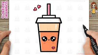 How to Draw a Cute Drink Simple & Easy for Kids