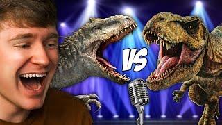 TYRANNOSAURUS REX and INDOMINUS REX Sings a SONG! (Reaction)