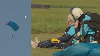 Prince William Surprises 102-Year-Old Skydiver