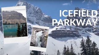 ICEFIELD PARKWAY   ONE OF THE MOST SCENIC HIGHWAY IN THE WORLD   AT BANFF NATIONAL PARK