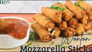 Wonton Mozzarella Sticks