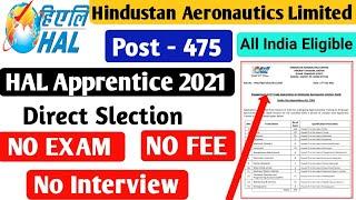 HAL Apprenticeship training 2021 | HAL requirement 2021 | HAL apprentice Nashik Form kaise bhare