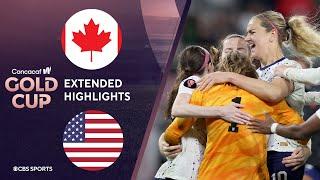 Canada vs. United States: Extended Highlights | CONCACAF W Gold Cup I CBS Sports Attacking Third