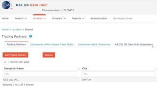 GS1 US Data Hub | Location - demo