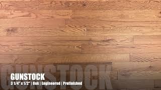 3 1/4" x 1/2" Engineered Oak Classic Character Gunstock Hardwood Flooring