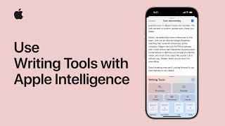 How to use Writing Tools with Apple Intelligence | Apple Support