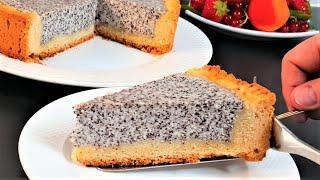 This is the most delicious cake I have ever eaten! Cottage Cheese Cake with Poppy Seeds