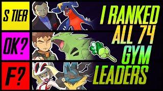 I Ranked All 74 Pokemon Gym Leaders | Mr1upz