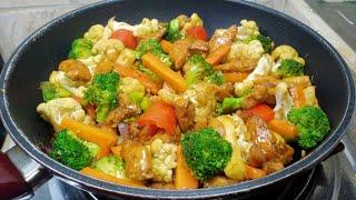 QUICK AND EASY CHICKEN AND VEGETABLE STIR FRY! HEALTHY, NUTRITIOUS AND TASTY!