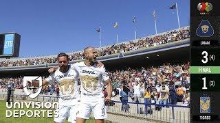 Pumas 3-1 Tigres - GOLES Y RESUMEN - Partido de Vuelta - Liguilla - Apertura 2018 Liga MX