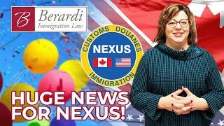  BIG NEWS! NEXUS Appointments Available Again in Canada!