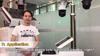 Mobile sentry cctv surveillance trailer OK-PRO5