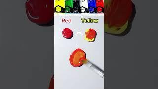 "Instant color transformation: mixing two shades"️#shorts #art #colormixing #painting #satisfying