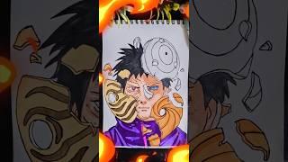 Obito uchiha drawing #art #obito #viralvideo #shorts