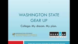 Washington State GEAR UP Virtual Bidder's Workshop (1.13.17)