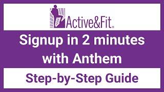 How To Sign Up For Active & Fit Direct | Anthem