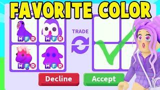 Trading Pets in Their Favorite Colors! (Adopt Me)