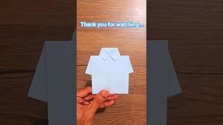 How to make a paper shirt /easy paper shirt #shortsfeed #shortsvideo #shorts #short #viralshort