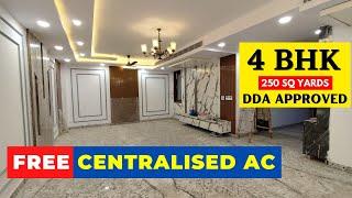 Centralised AC | 4 BHK DDA Approved Flat for Sale in Sector 8 Dwarka #realestate #4bhk | ID-AS11