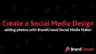 Create a Social Media Design adding photos with BrandCrowd Social Media Maker