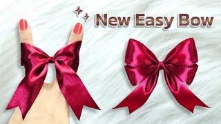 How to make simple easy bow | DIY ribbon bow | Ribbon hair bow tutorial | How to tie the perfect bow