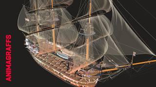 How an 18th Century Sailing Warship Works (HMS Victory)