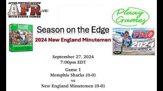 Season on the Edge: 2024 New England Minutemen Football America Season Game 1