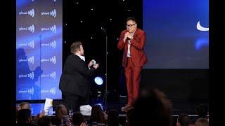 Zeke Smith proposes to Nico Santos at the GLAAD Media Awards