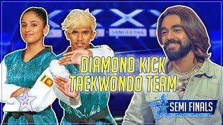 පියාඹන වැඩ්ඩෝ   පෙන්නපු සුපිරිම Flying Kick  ටික|Diamond Kick Taekwondo Team|Sri Lanka's Got Talent