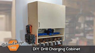 How to Make a Drill Charging Cabinet | DIY Woodworking