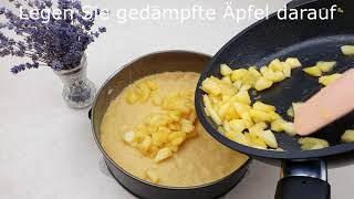 Ein schnelles Rezept für Apfelkuchen! Es ist einfach und sehr lecker!/Apple cake recipe.