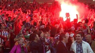 Atletico de Madrid fans celebrate win in Europa League final